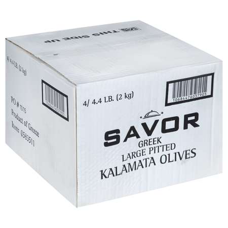 SAVOR IMPORTS Savor Imports Greek Large Pitted Kalamata Olives 2kg, PK4 583511